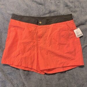 OP medium coral and black shorts NWT